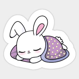 Sleepy cute bunny Sticker